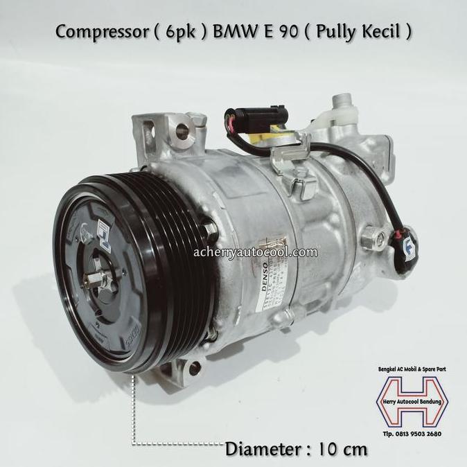] Compressor Ac Mobil BMW E90 Pully Kecil Original