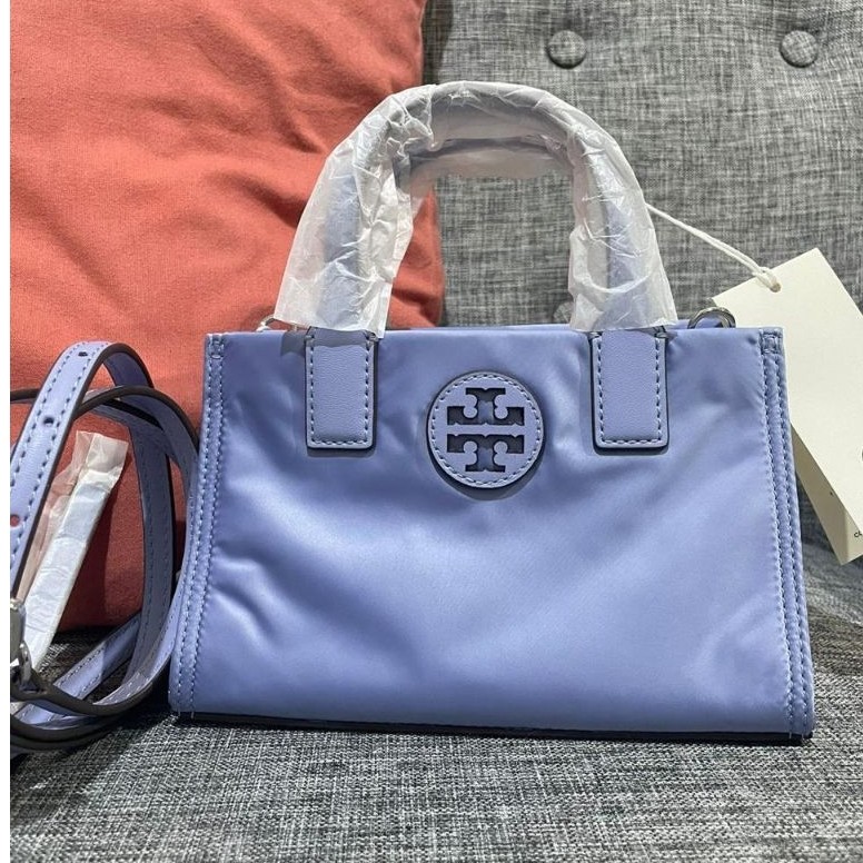 Tb ella nylon mini tote pale iris