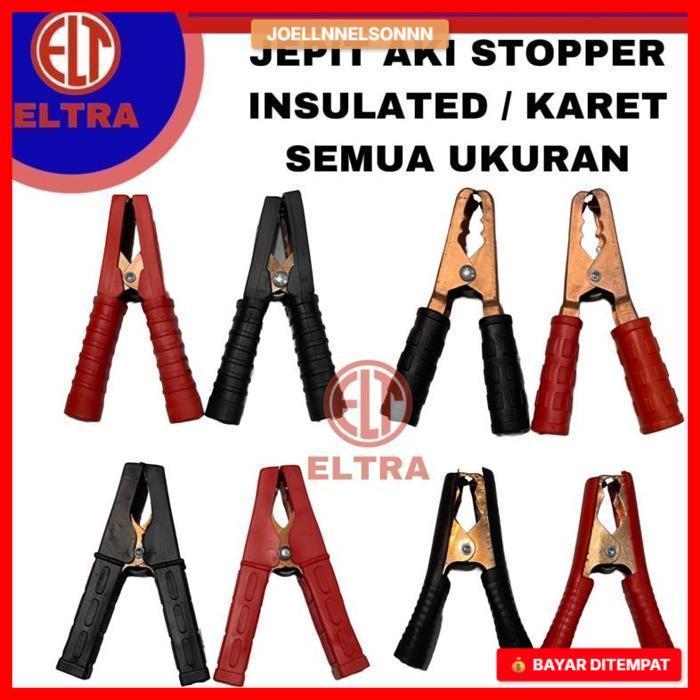 Jepit aki besar 100A 150A 300A 350 A full cover | full insulated | karet kabel jumper aki starter mo