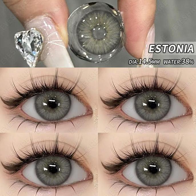Eyelash- Eyeshare Black Softlens Minus (-1.00~-6.00) 14.5Mm B Eyes Softlens Lensa