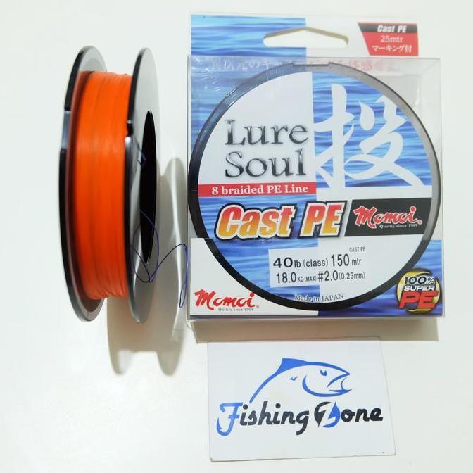Pilihan - Momoi Luresoul Cast Pe 150M - Pe 2 / 40Lb / Dia.0.23Mm