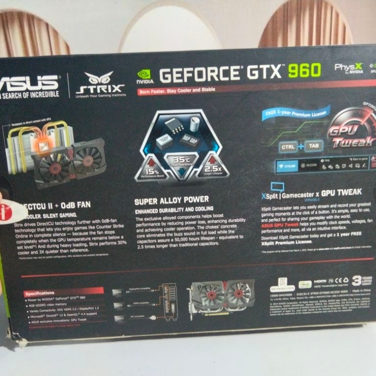 VGA Asus GTX 960 4gb