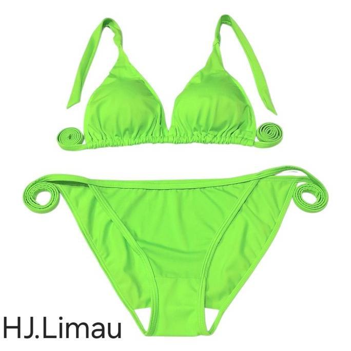 Bikini set BI A77 ada spon tali ikatnya lebar Swimwear