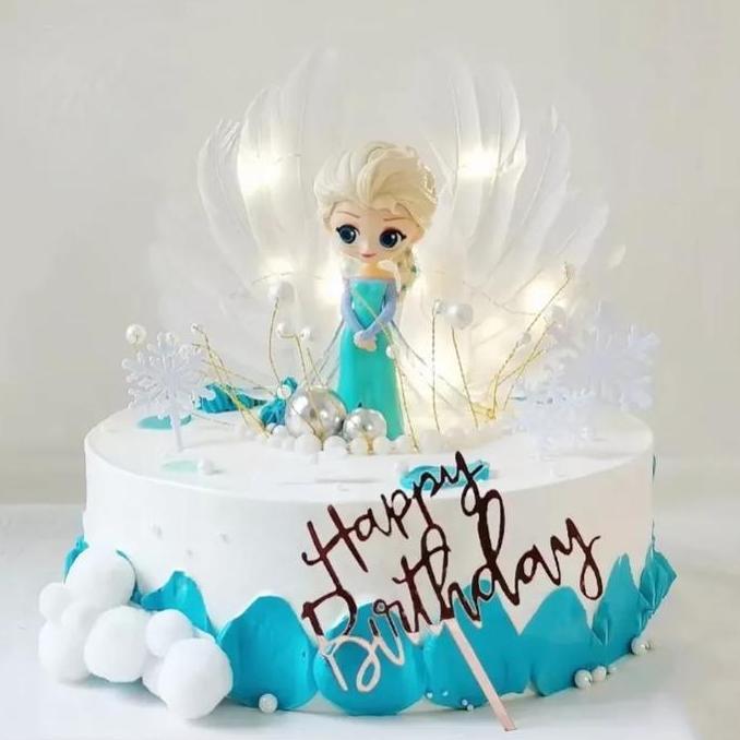 Bitci- Cake Topper Princess Elsa / / Topper Frozen Elsa No 3