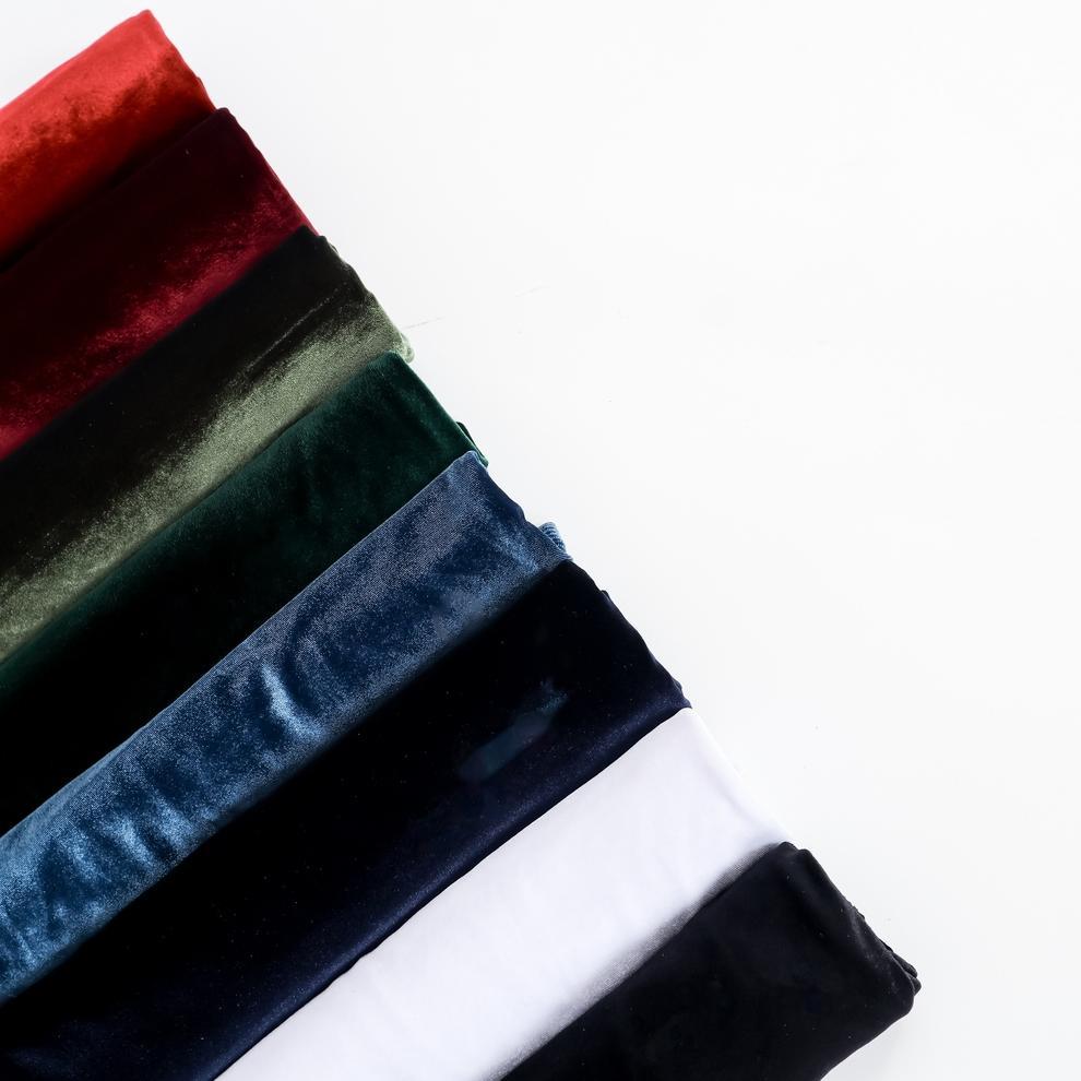 Kain Bludru Velvet Eceran 220-230 gsm per 1 meter