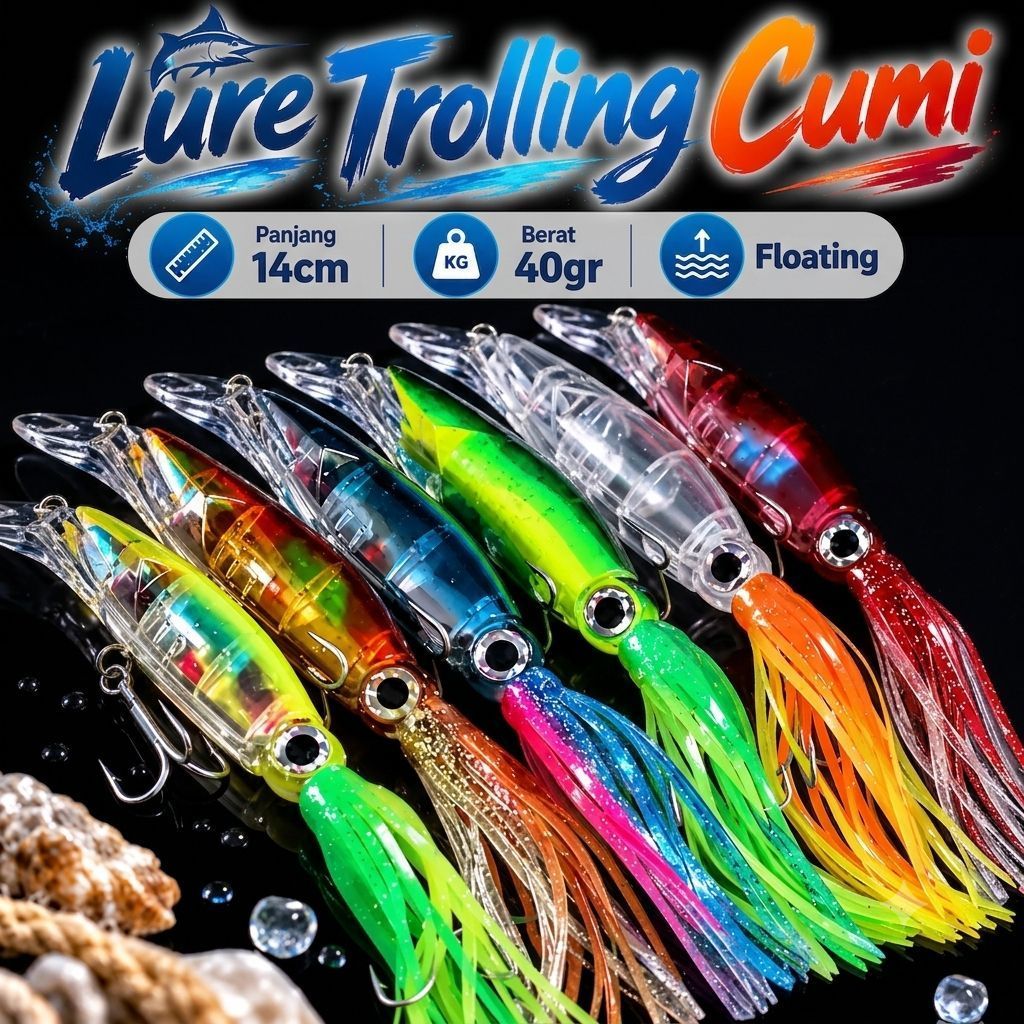 Minnow Trolling - Lure Cumi 14cm 40gr