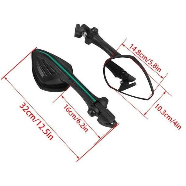 Spion R25 R15 NINJA GSX CBR 150/250 R Model Ducati FULL CNC Kaca Bening Cembung Kualitas IMPORT MAX 