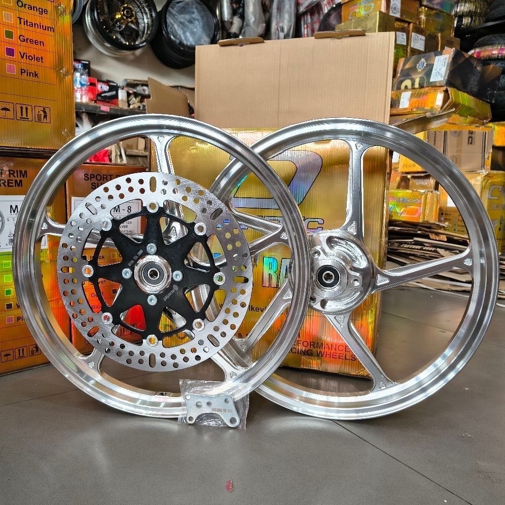 velg pelek delkevic d55 satria fu old satria Fu karbu satria fu fi ring 17 lebar 160 185