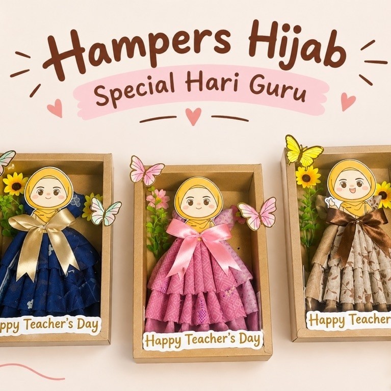 HAMPERS JILBAB kado guru jilbab hampers wisuda jilbab sovenir jilbab kado ultah
