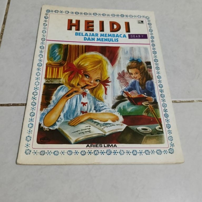buku cerita anak aries lima heidi belajar membaca dan menulis