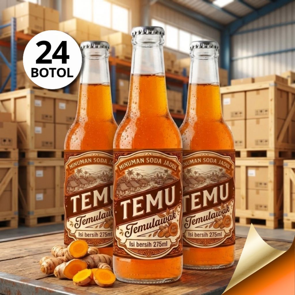 [GROSIR] Limun Soda Klasik Temulawak 275ml Halal Termurah