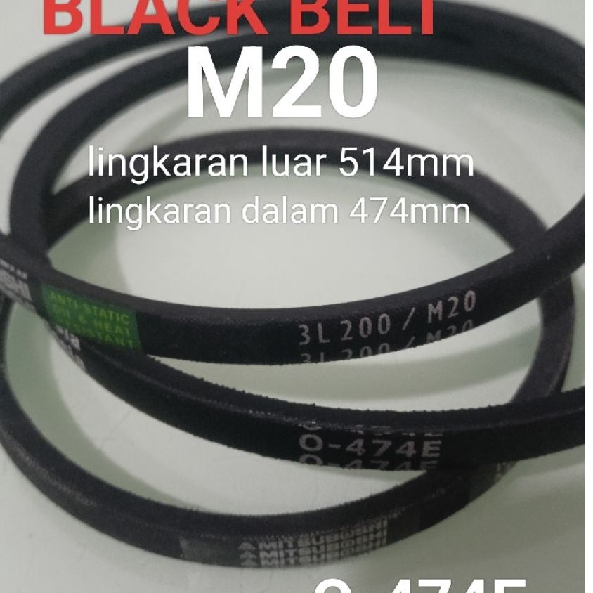 V- belt M20 mesin cuci O-474E