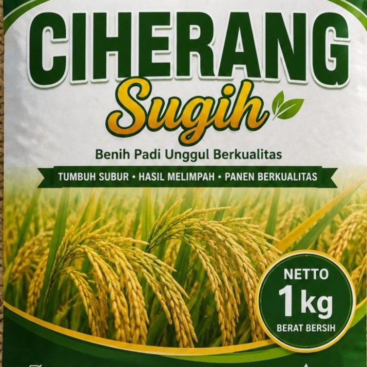 Benih Padi Ciherang Sugih 1 kg Benih Padi Unggul Berkualitas