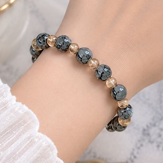 Gelang Giok Sintesis Model Marmer | Gelang Wanita Elegan