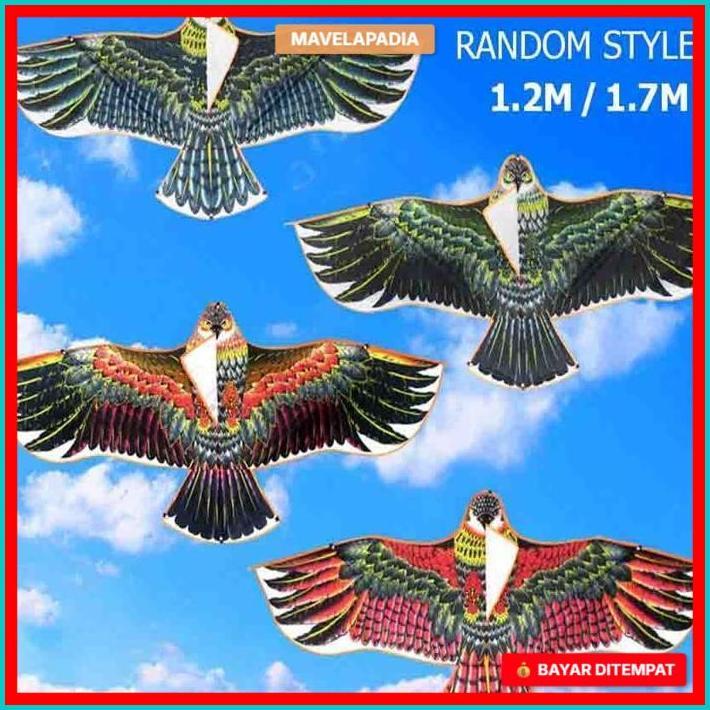 1.2/1.7 M LAYANGAN ELANG Jumbo mainan layang layang Anak ke layangan layanglayang naga Layangan moti