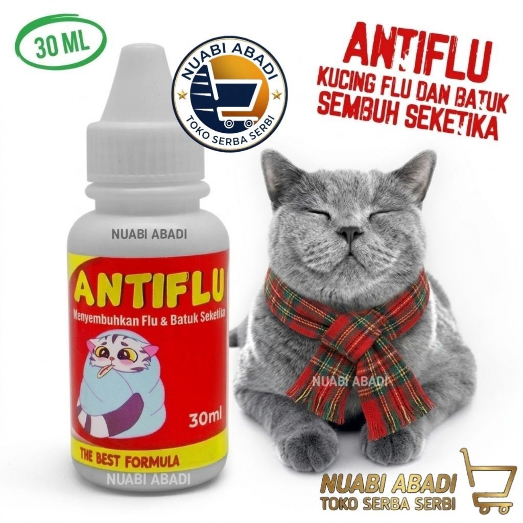 Obat Anti Flu Batuk Pilek Antibiotik Kucing Atasi Bersin Sariawan Infeksi Saluran Nafas