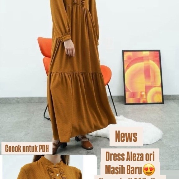 Aleza Label Caramel Dress Terbaru