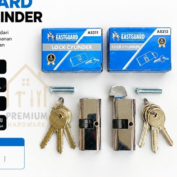 SILINDER CYLINDER KUNCI OVAL ZINC ALLOY / SILINDER PINTU ALUMINIUM / CYLINDER SILINDER OVAL