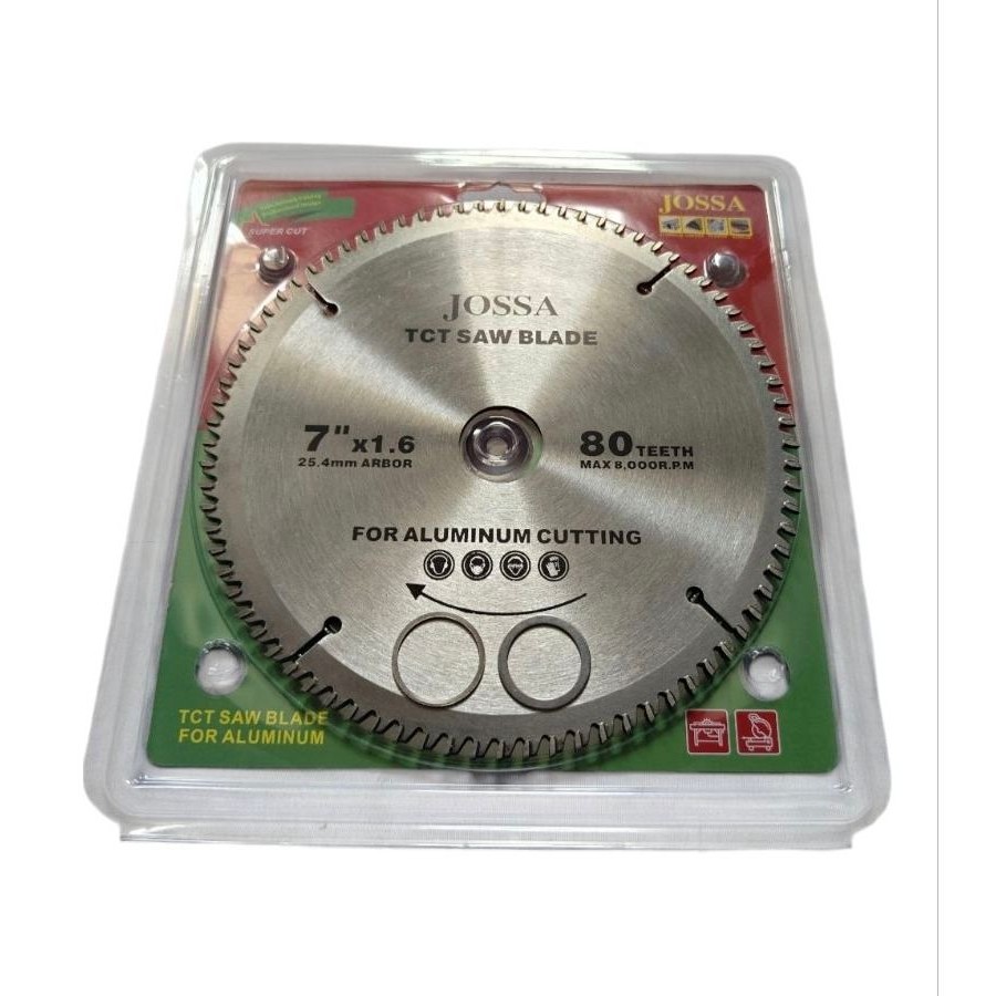 JOSSA SAW BLADE 7" X 80T Aluminum / JOSSA MULTICUTTER 7" X 80T ALUMINUM / JOSSA MATA CIRCLE 7" X 80T