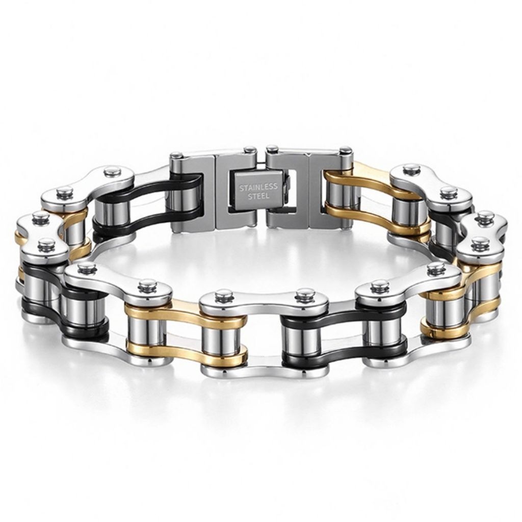 Gelang Rantai Sepeda Motor Stainless Pria Wanita