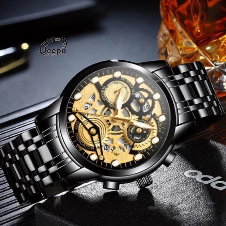 Jam Tangan Pria Fngeen 4088 Terbaru Model Gaya Casual Antik Keren Kekinian