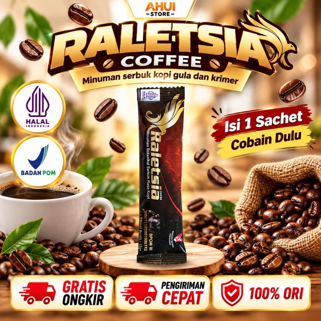 RALETSIA KOPI SERBUK INSTAN CAPPUCCINO 1 SACHET RALETSIA COFFEE