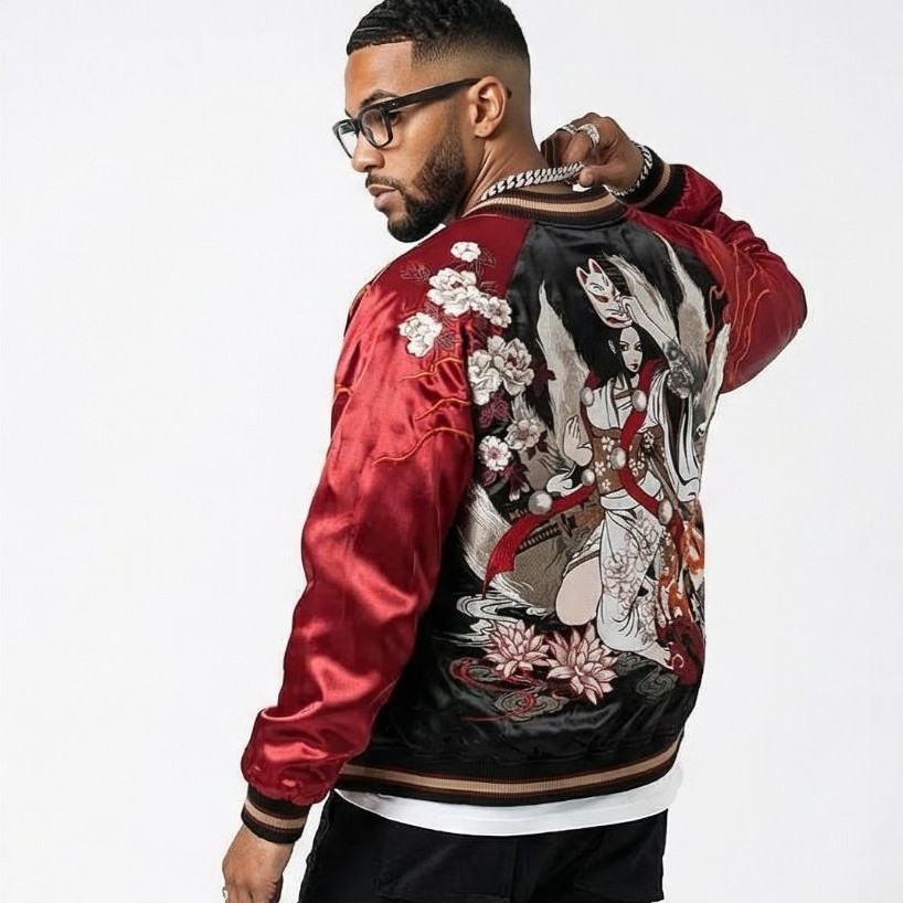 GEISHA KITSUNE REVERSIBLE SUKAJAN JACKET