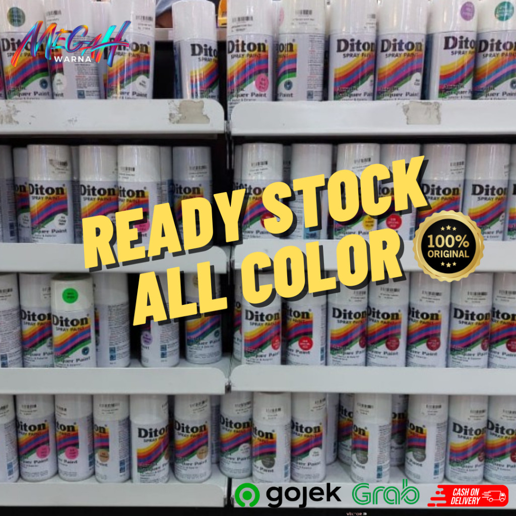 Pilok Pilox Cat Semprot Diton 150cc black doff 884 clear 8540 putih-840 biru hitam 839 merah cabe ye