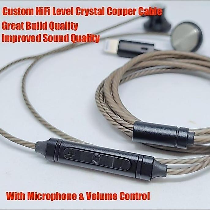 Melasari_Olshop - Mfi Certified Custom Earphone For Iphone Hifi Headset Superior Sound
