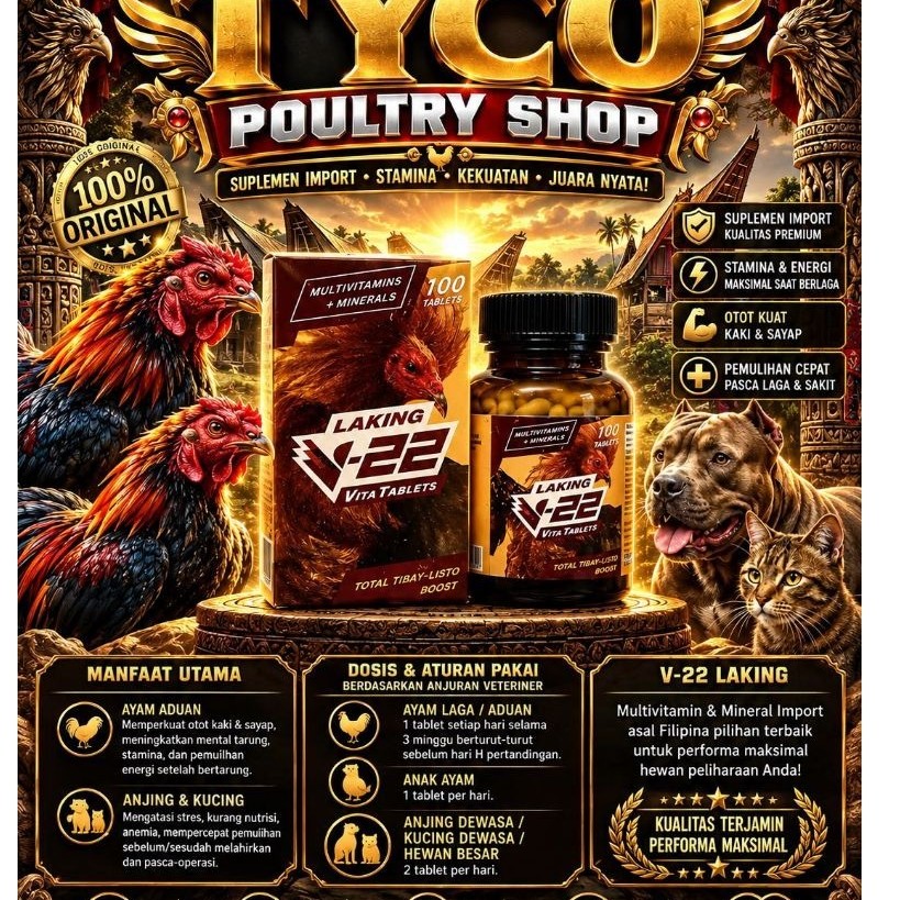 V22 LAKING VITAMIN AYAM