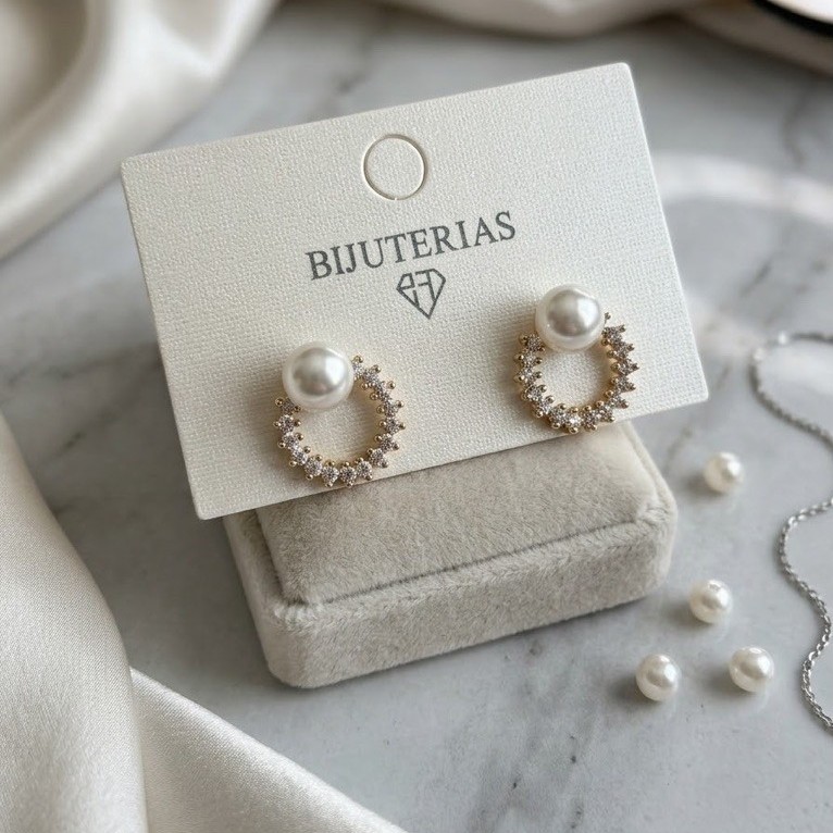 Anting Mutiara Gold Syantiek