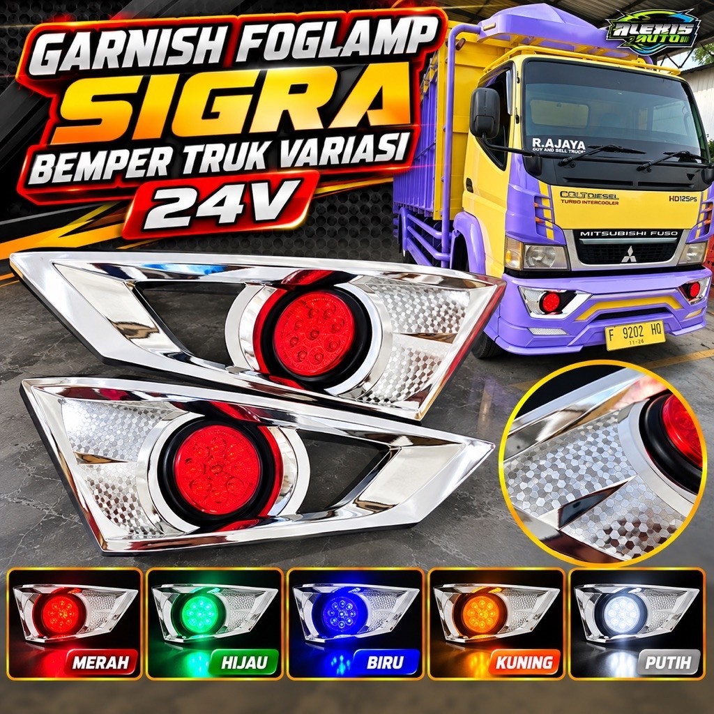 Garnish Foglamp Sigra Lampu Truk Bemper Variasi Gratis Ongkir Car Truck