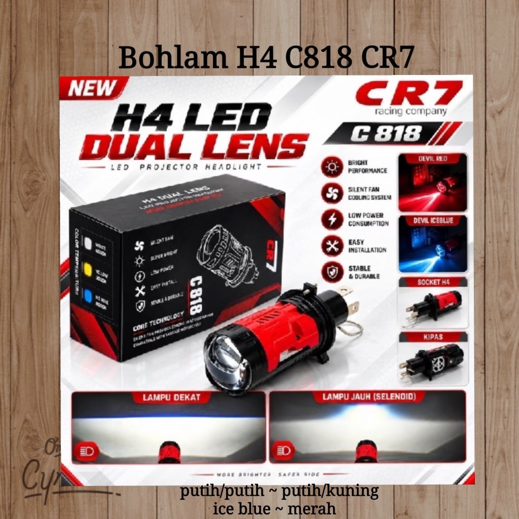BVM Lampu H4 C818 CR7