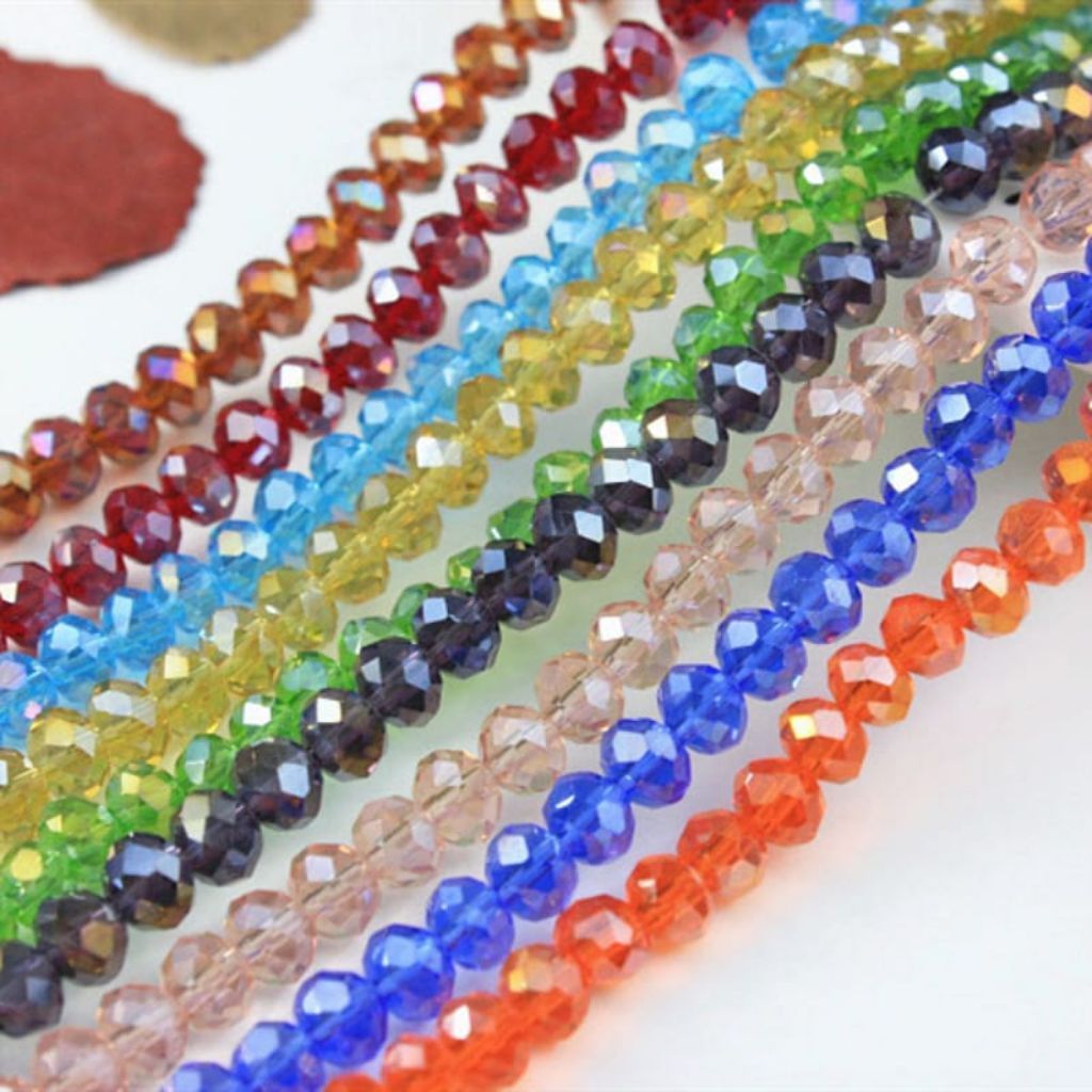 Manik Kristal 4mm Metalic | Manik Ceko | Manik Bakpau