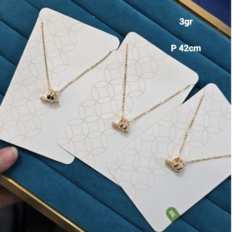 Kalung rantai emas penit rosegold 8k