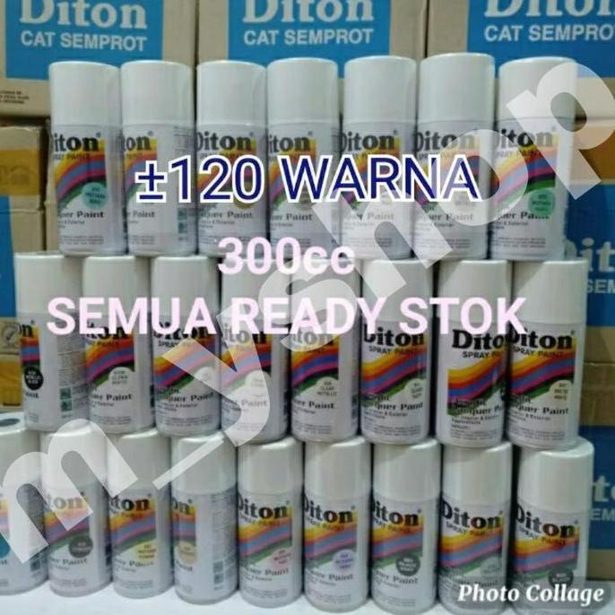 Onderdil- Minim-1 A.Pilok Pilox Cat Semprot Diton 300Cc Black Doff 884 Clear 8540 Putih 840 Biru Hit