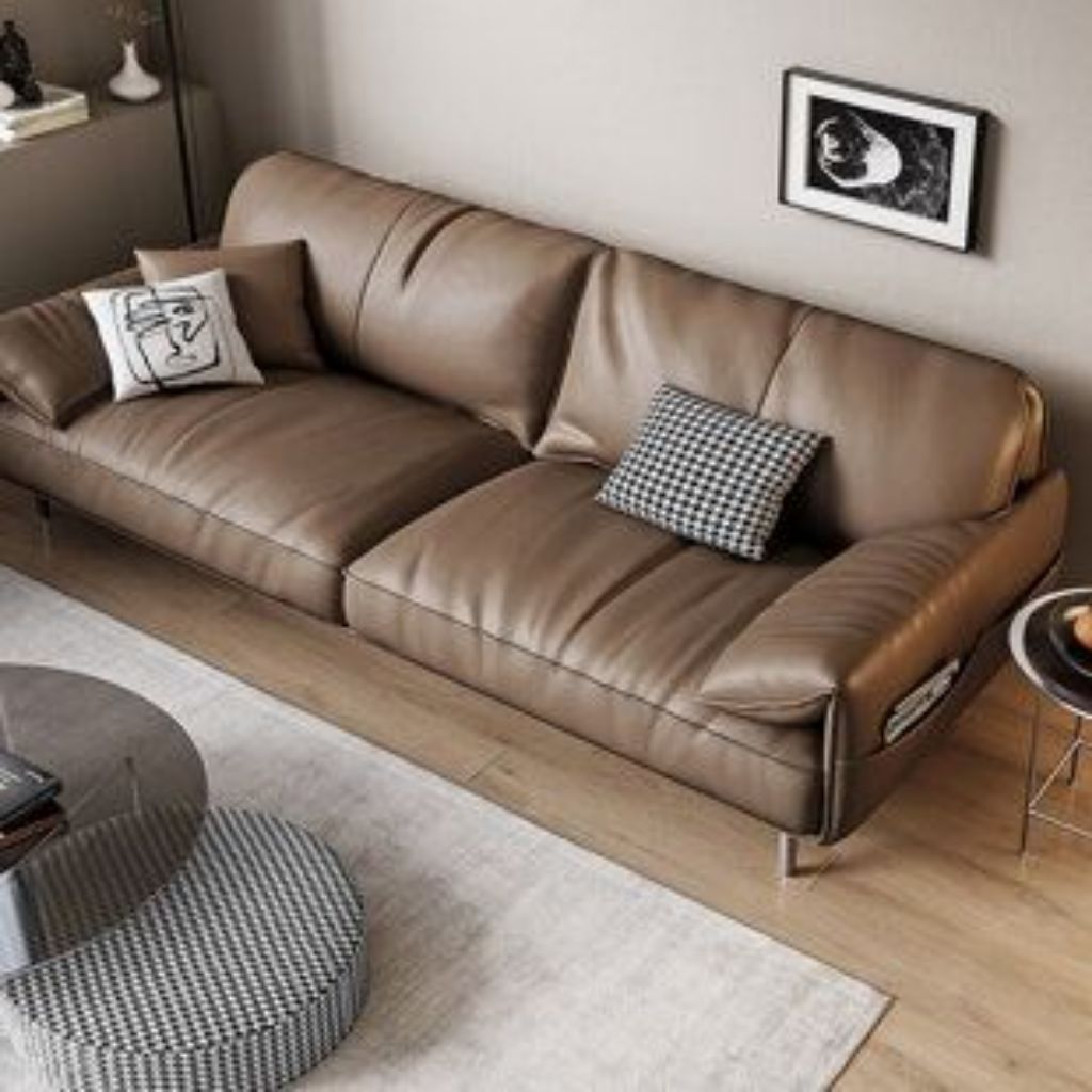 sofa kulit minimalis sofa santai