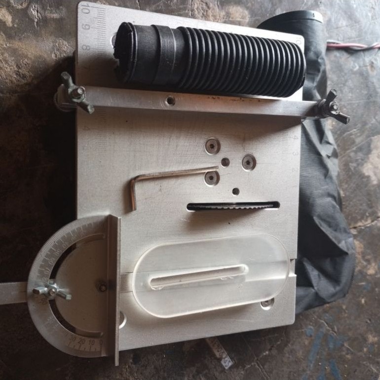 mini tabel saw dan adapter gerinda-circular saw bekas normal