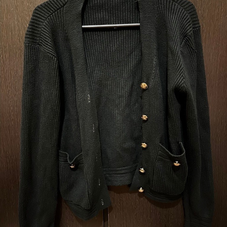 [PRELOVED] Cardigan hitam kukai