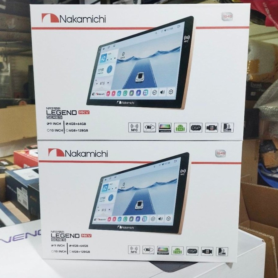 Nakamichi LEGEND MKV Series Head Unit Radio Mobil 9 Inci 4GB+64GB