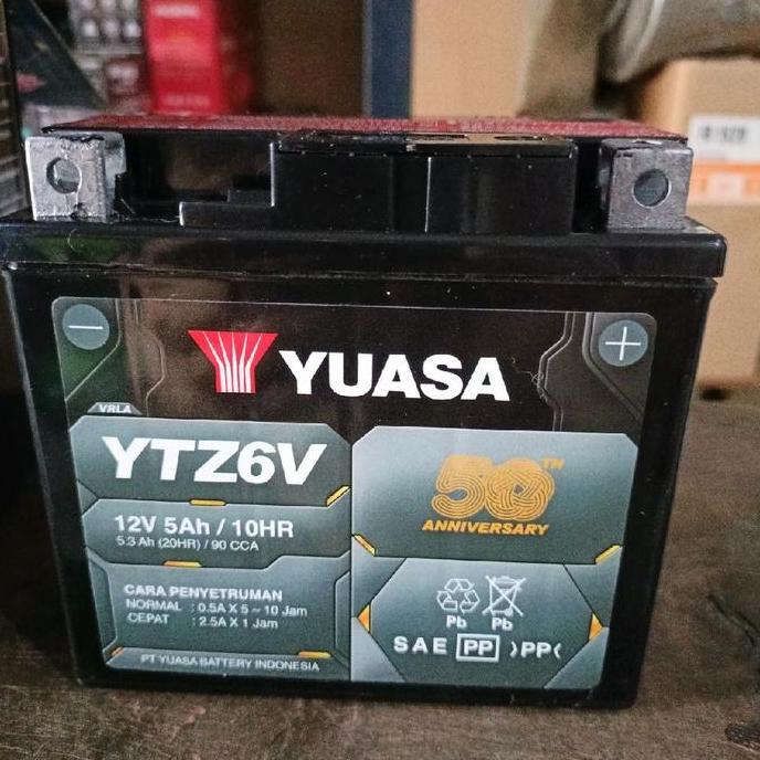 TERBARU - Aki Vario/ Aki PCX 125/ Yuasa YTZ6V ISS/ GTZ6V/ Aki Satria Fu