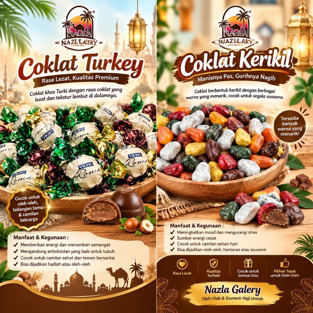 coklat arab / coklat turki / coklat kiloan /cokelat curah /oleh oleh haji umroh
