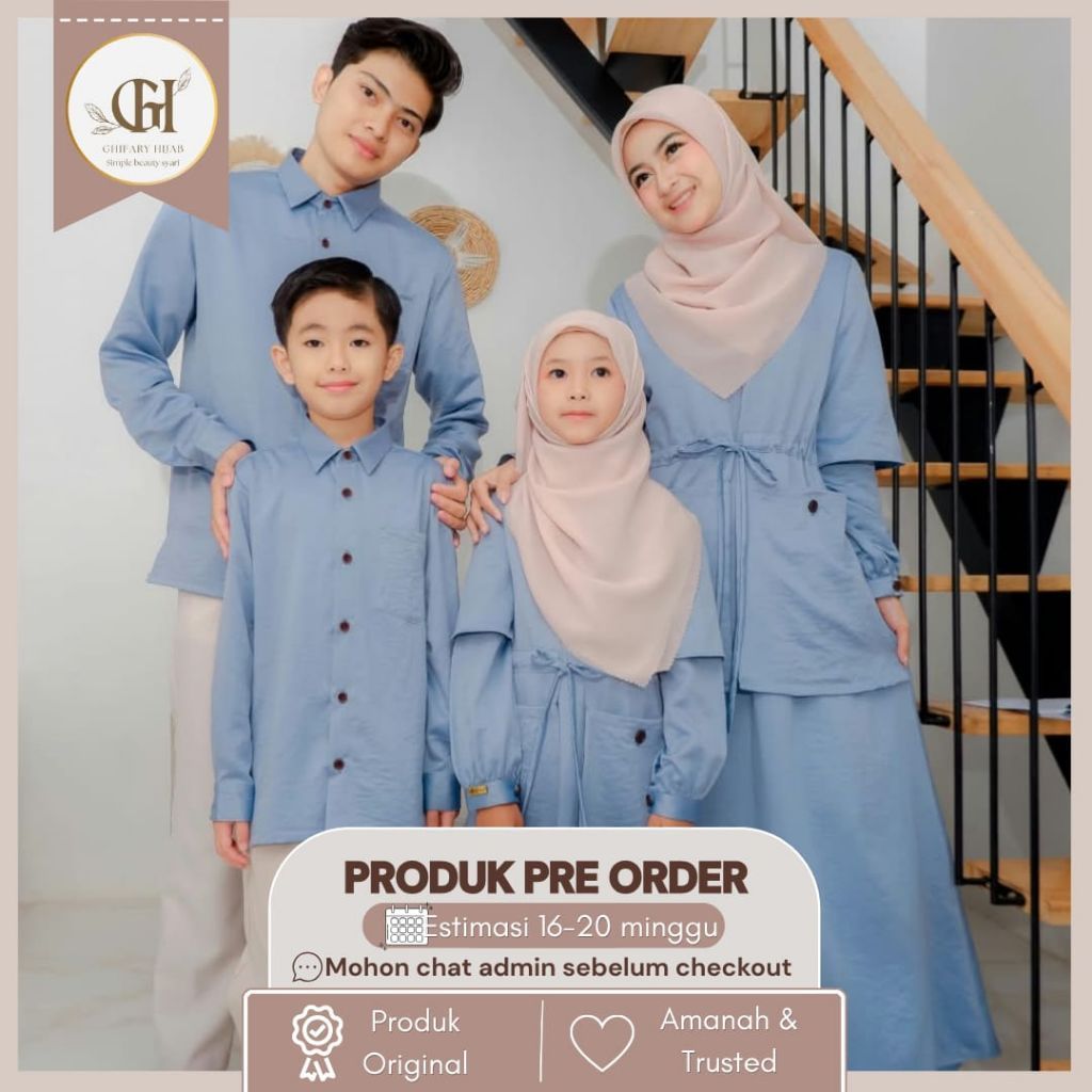 Semesta raya sarimbit lebaran 2026 by SS Hijab OPEN PRE ORDER (READY FEBRUARI 2027) Family set coupl
