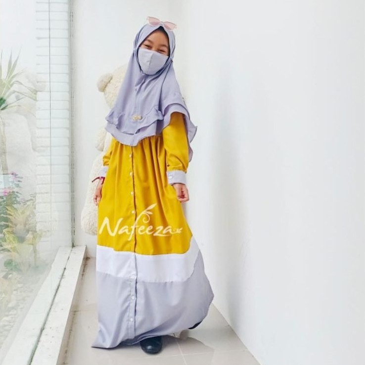 Seragam Gamis Anak Sekolah TPA TPQ MTQ Jahit Custom Baju Atasan Tunik Blouse Setelan Gamis Hijab Pak
