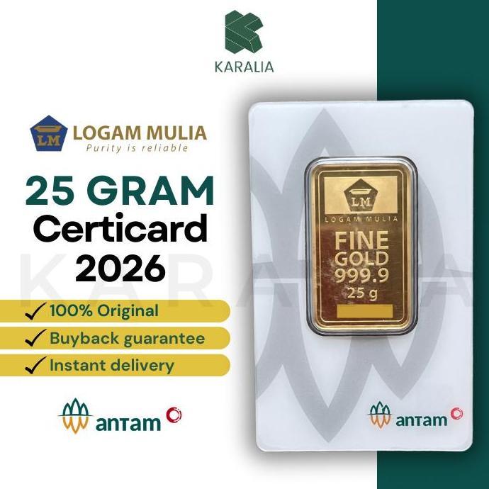 Terlaris Emas Antam 25 Gram Emas Logam Mulia Antam 25 Gram Lm Antam 25 Gram Logam Mulia 25 Gram