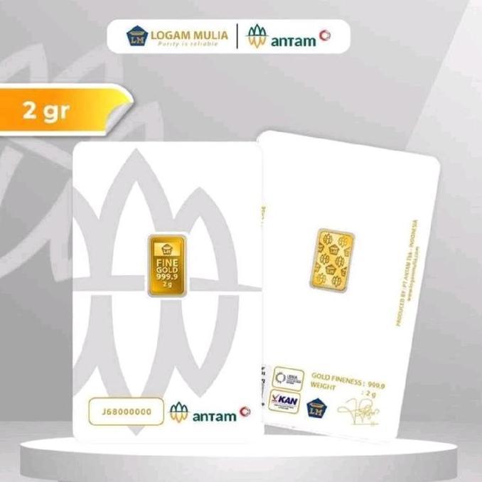 Terlaris Emas Antam 2 Gram Sertifikat 2026 Logam Mulia Antam Certicard Emas Batangan Antam