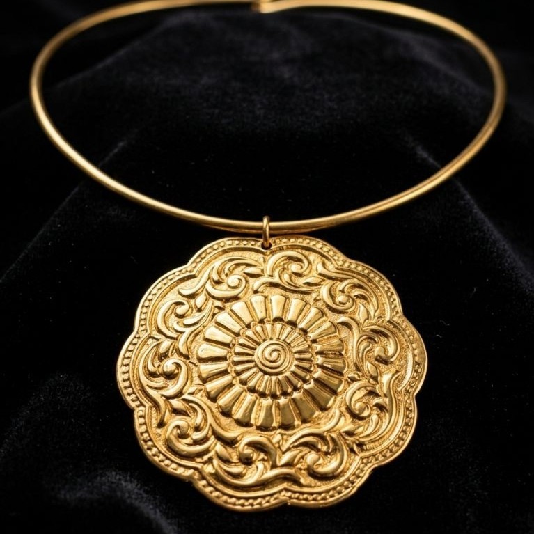 kalung choker sepuh emas