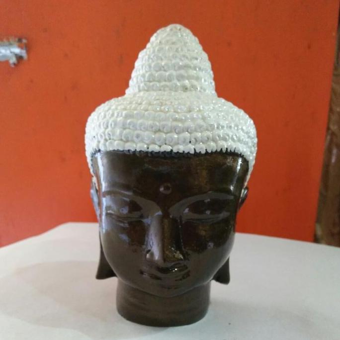 {{{{}}] Kepala Buddha Buddha Head Resin 1