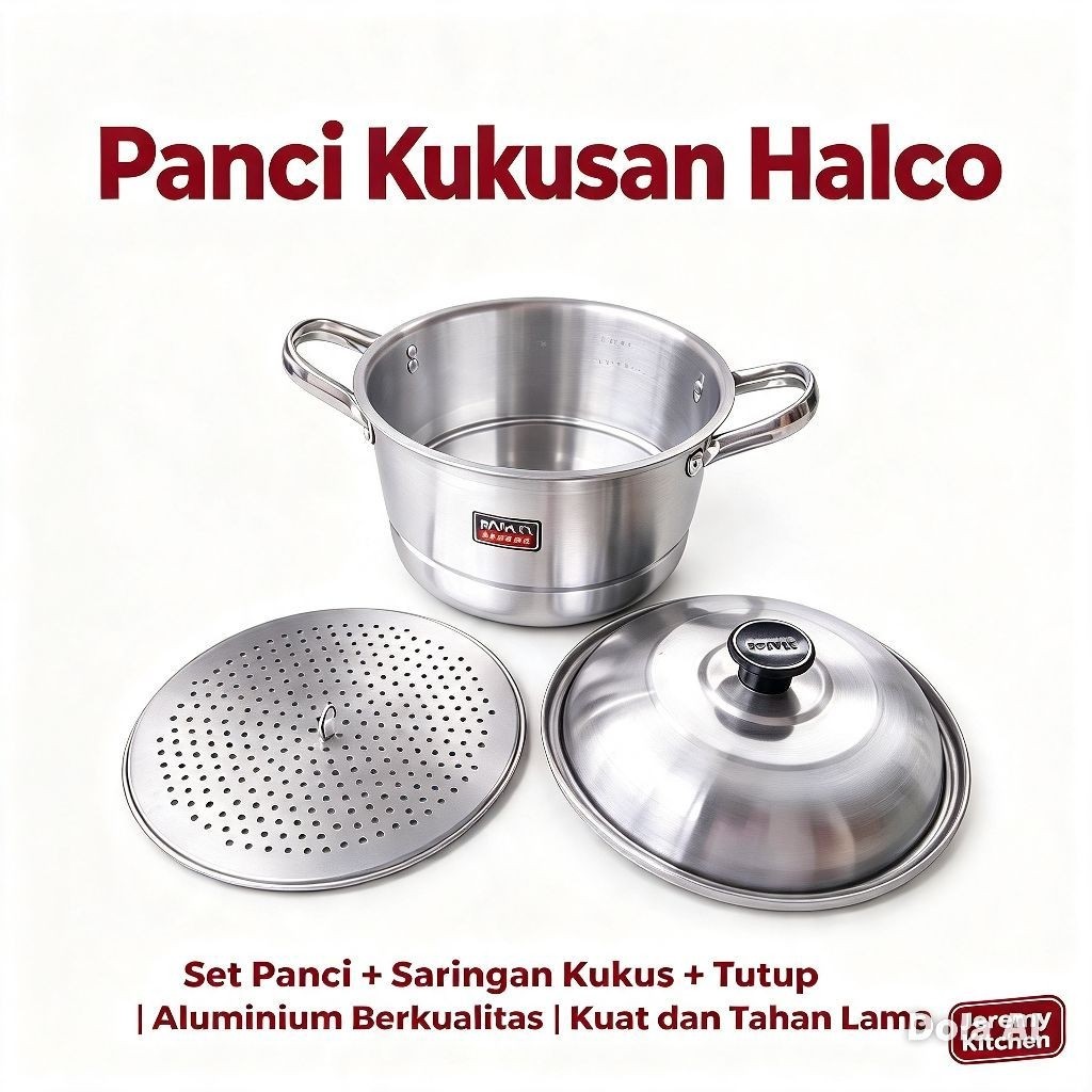 Panci Sarangan Streamer Halco UK 30 cm Panci Kukusan Panci Dandang Sarangan Panci Halco