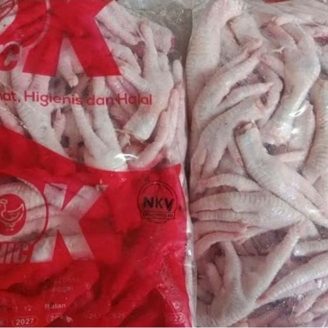 Ceker ayam mentah | Ceker bersih +-1.2an kg | Kaki ayam bersih betulang